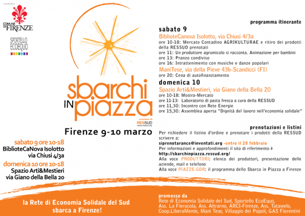 Sbarchi in Piazza volantino